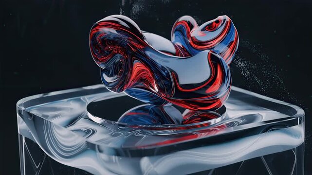 Medium shot emphasizing a cuttingedge platform displaying tokenized art investments targeting highgrowth returns centered clearly with blurred peripheral details.