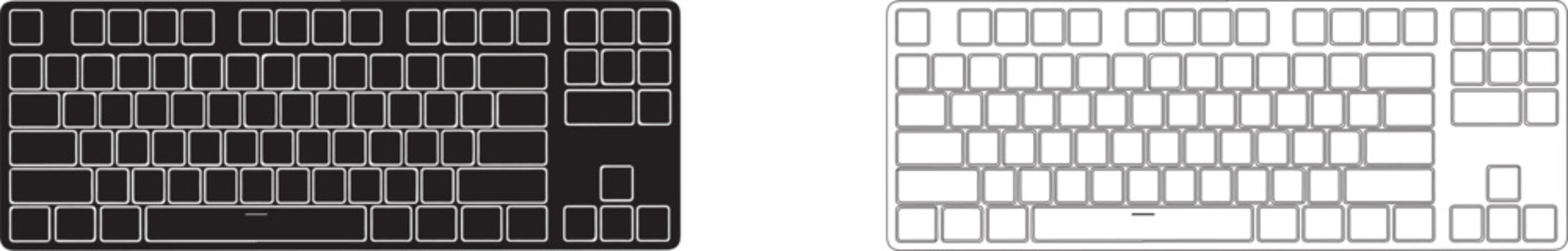 Keyboard icon. Computer keyboard tool sign. Technology tool keyboard. Stock vector