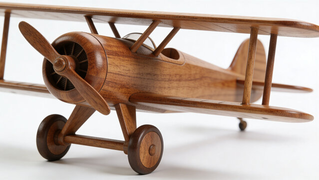 wooden propelar airplan