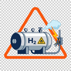 Fototapeta premium Offshore Rig Helicopter Safety Navigating Wind and Danger Alerts Illustration