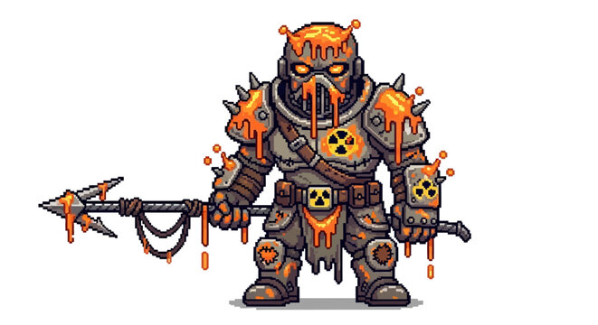 Mutant Warrior Holding a Toxic Spear.