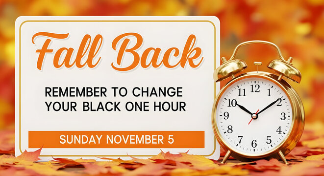 Daylight saving time ends fall back on november 5 canada