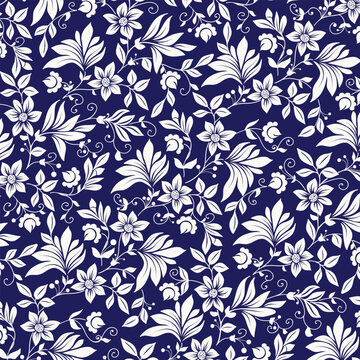 Classic Delftware Inspired Porcelain Pattern 