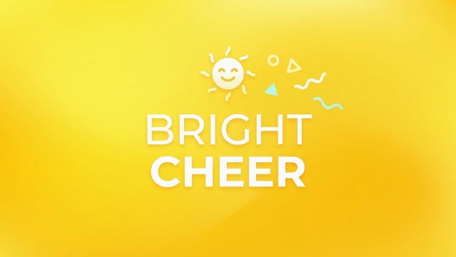 Bright Cheer Sun Illustration Greeting Card Style