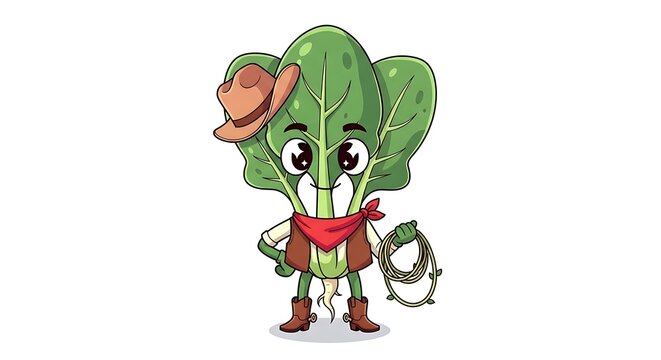 Cute cartoon elf with Christmas hat and beard.