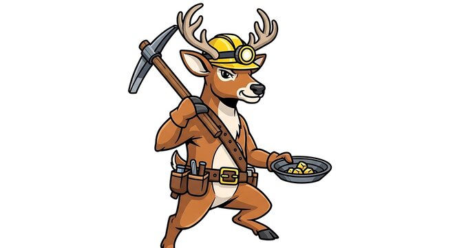 Mythical centaur warrior in dynamic pose illustration.