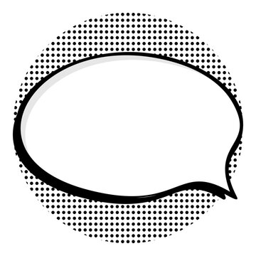Curved Speech Bubble Icon