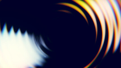 Fototapeta premium Soft optical ripple tunnel with luminous abstract background.