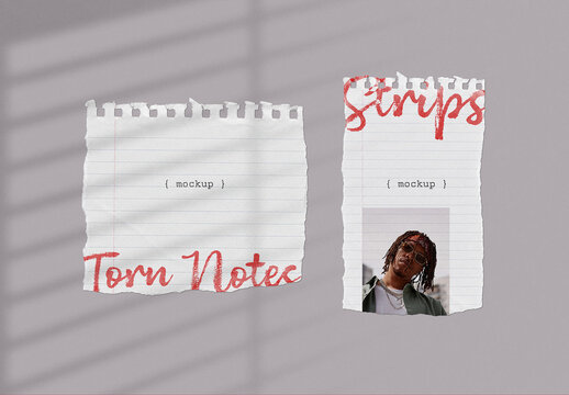 Note Papers Mockup