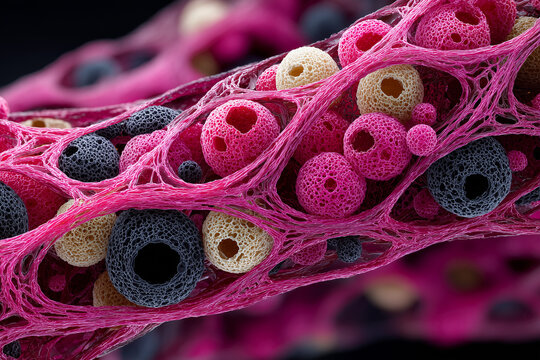 Visualisation microscopique d&eacute;taill&eacute;e de structure biologique microscopique