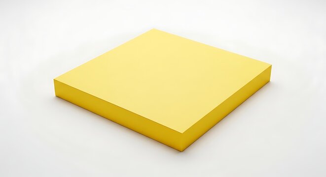 A stack of yellow sticky notes on a plain background