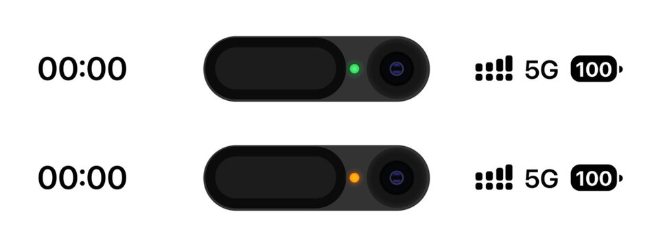 Charging phone battery status bar UI showing battery level indicator, charging animation, and modern mobile interface elements in clean vector illustration for app and system design.