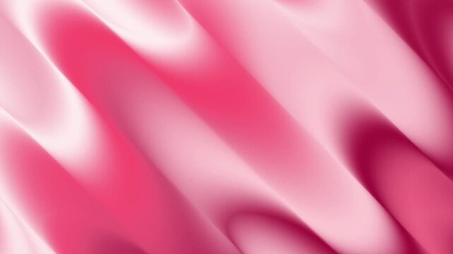 abstract liquid background with smooth diagonal waves of pink magenta and white gradient colors looping seamlessly in slow motion