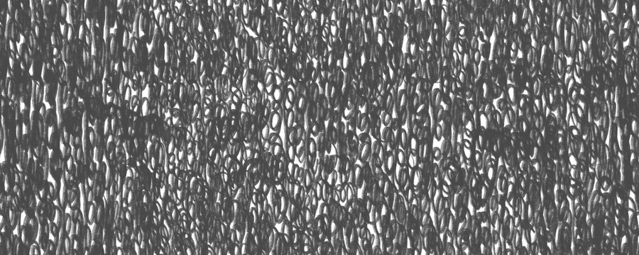 Seamless pattern with gray graphite pencil swirl hatching. Black and white hand drawn texture with squiggles. Dense spiral texture. Circle strokes. Grunge pattern with uniform scribbles