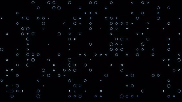 Abstract Digital Background With Floating Geometric Shapes And Data Particles.