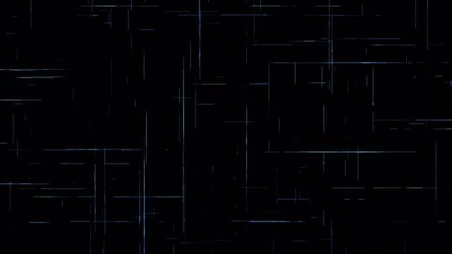 Abstract digital lines motion background with glowing geometric grid.