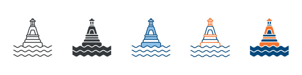 Buoy Icon Set Multiple Style Collection © Faizal