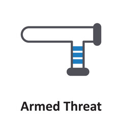 Obraz premium Armed threat Vector Icon which can easily modify or edit