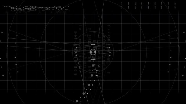 Detailed HUD interface featuring a world map scanner and LIDAR grid. Perfect for global logistics, international cybersecurity, and satellite monitoring concepts.