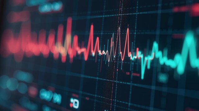 Colorful Heart Rate Monitoring Displays in a Medical Environment