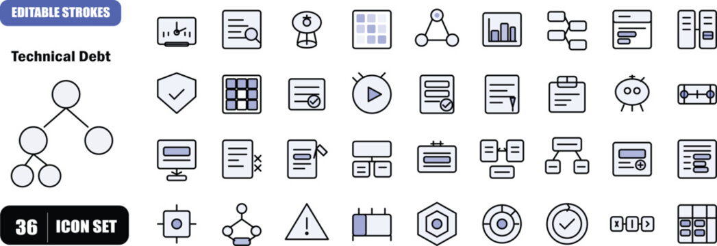 technical-debt-strategies-for-profiling-validating-and-refactoring-massive-code-blocks-generated-by-llms-to-maintain-code-quality-36-icons-