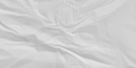 Obraz premium White fabric background. white crumpled paper background texture pattern overlay. wrinkled high resolution arts craft and Seamless white crumpled paper.