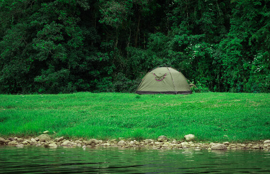 Camping in the mountains