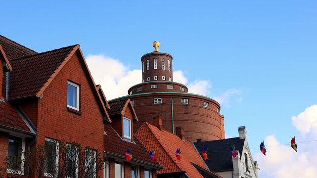 the german city of eckernfoerde 4k video