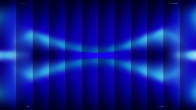 A dark and bright blue abstract vector background featuring a wave pattern of glowing digital lines, creating a dynamic motion blur and colorful light shine texture for a modern wallpaper design