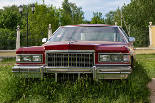 GREBNEVO, RUSSIA - MAY 24, 2026: American Cadillac Coupe de Ville (D47/J) on a May day. Front view. Grebnevo estate, Moscow region