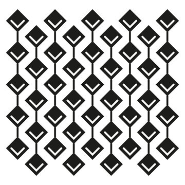 Abstract vector diamond shape features geometric connection line. Seamless flat mesh pattern complements modern digital layout.
