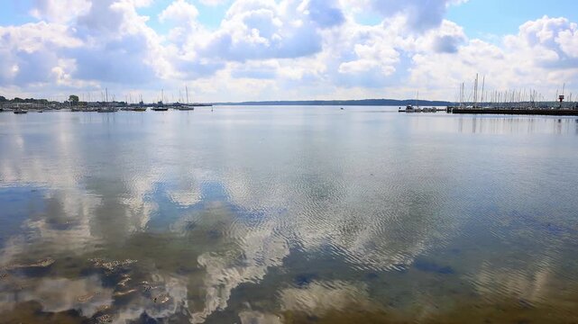 the germany baltic sea near eckenfoerde 4k video
