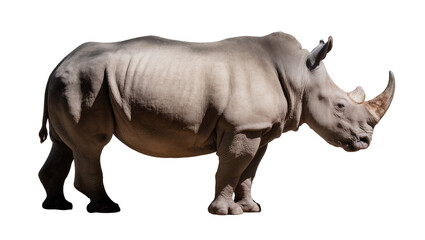 Fototapeta premium White Rhinoceros Side View
