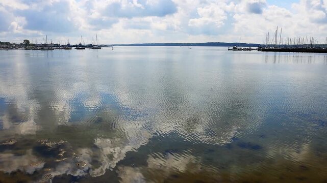 the germany baltic sea near eckenfoerde 4k video