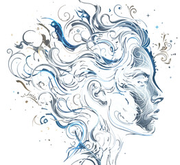 Fototapeta premium vector illustration of a woman