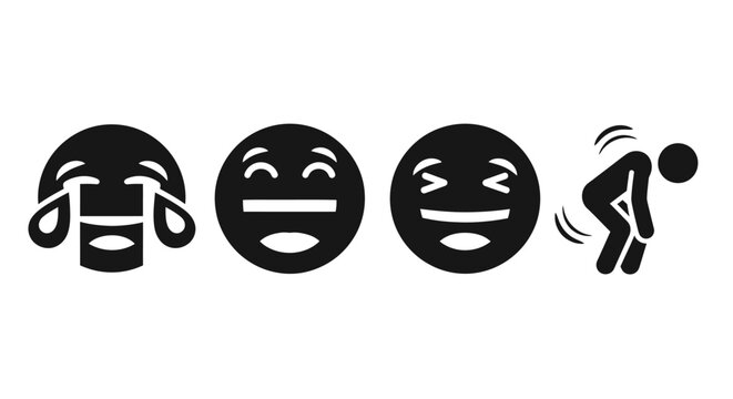 Emoji icons showing laughter and flatulence.