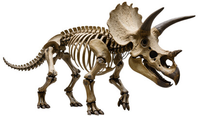 Triceratops dinosaur skeleton fossilized bones © Jonas