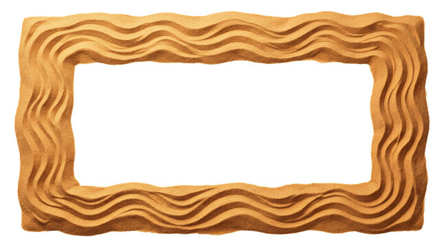 Desert, Sand, Deep ripple Sahara desert sand wind dunes frame isolated border