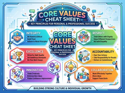 core values cheat sheet