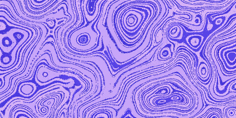 Obraz premium Purple fluid pattern in a wavy topographic style illustration