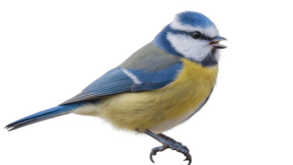 Blue tit bird with yellow breast and blue wings © Paul