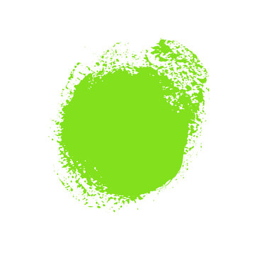 Gr&uuml;ner Farbfleck mit Textfreiraum