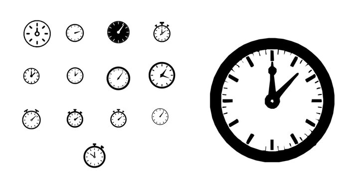 Lead Time Supply Chain Icon Minimal Black Flat Vector Modern UI Design