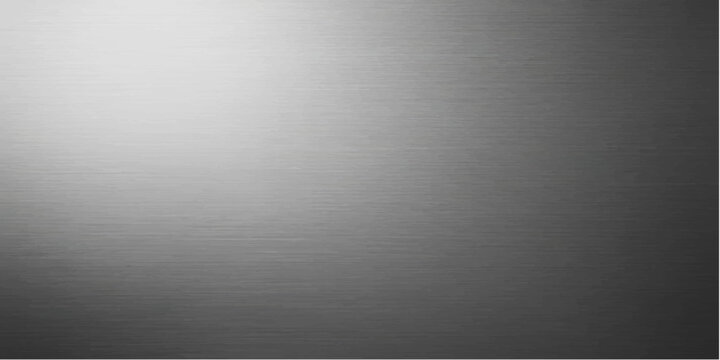 Brushed metal texture background with silver steel and aluminum surface pattern, metallic gray chrome plate wallpaper design
