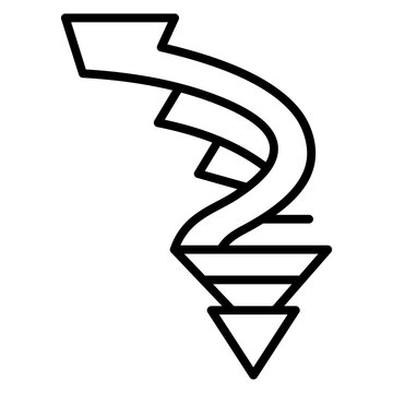 Spiral Down Icon