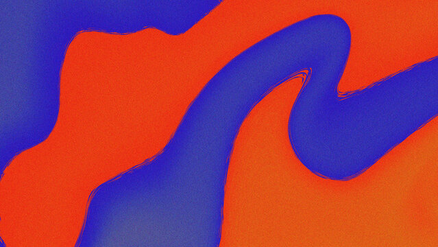 Abstract blue and orange wavy background