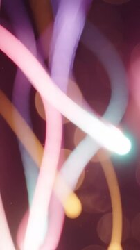 A Mesmerizing Display of Colorful Light Trails and Ethereal Bokeh Effects Creating a Dreamlike Visual Experience That Captivates the Imagination and Engages Senses.