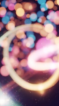 A Captivating Dance of Light and Color: An Abstract Exploration through Vibrant Bokeh Effects and Smooth Curves in a Dreamlike Background