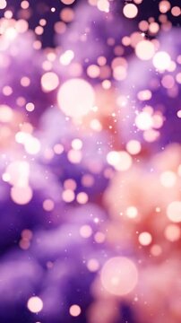 A Dreamy and Ethereal Abstract Background Featuring Soft Gradients of Purple and Pink with Glowing Particles Creating a Magical Atmosphere
