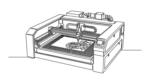 Laser Cutting Machine Engraving Delicate Pattern on Material